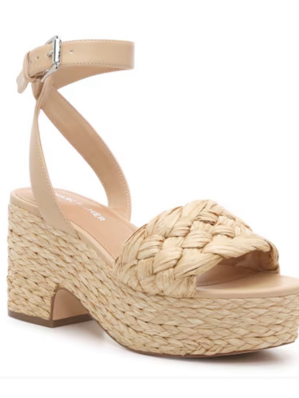 NWOT Marc Fisher Braided Espadrille Platform Sandal